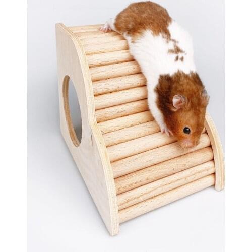 Multifunctional Hamster Sleeping House Nest Climbing Playingg Ladder Toys Small Animals Guinea Pig Chinchilla Chew Toys Supplies