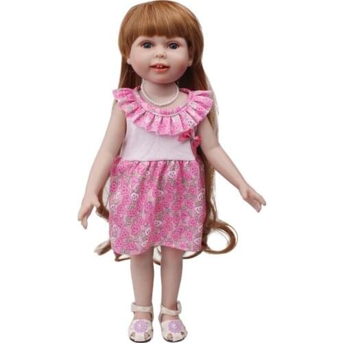 New Pattern Fashion Floral Sleeveless Dress Fit 18 Inch American&43cm Baby New Born Doll Clothes Accessories Girls' Toys