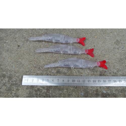 MR OCTOPUS 9pcs Unpainted Clear Plastic Fishing Lure Bodies. 298#------12.5cm .13g
