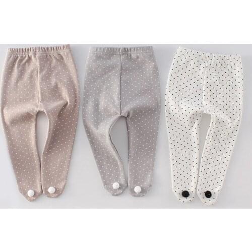 2020 Spring And Autumn New Baby Cotton Pantyhose Baby Boy Girl Cute Polka Dot Wild Pp Pants Girls Tights
