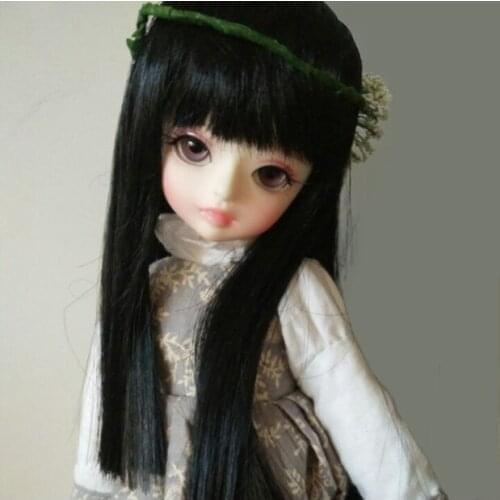 New Arrival 1/3 1/4 1/6 Bjd SD Black long Doll Wig