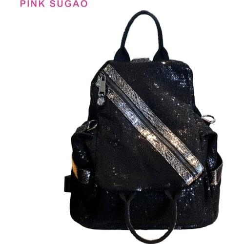 PINK SUGAO Women's Backpacks With Sequins