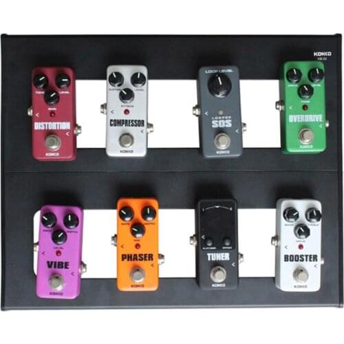 Durable DIY Aluminium Effect Pedal Holder Bracket Support with Storage Bag