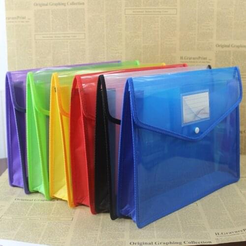 A4 B4 Transparent Document Storage Organizer Three-Dimensional File Bag Papers Pouch Folder for Office Home School Supplies