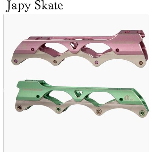 Japy Skate Powerslide Alpha Inline Skating Frames 219mm Rockered 231 243mm Flat Frames For SEBA Slalom Skates Base Rocking