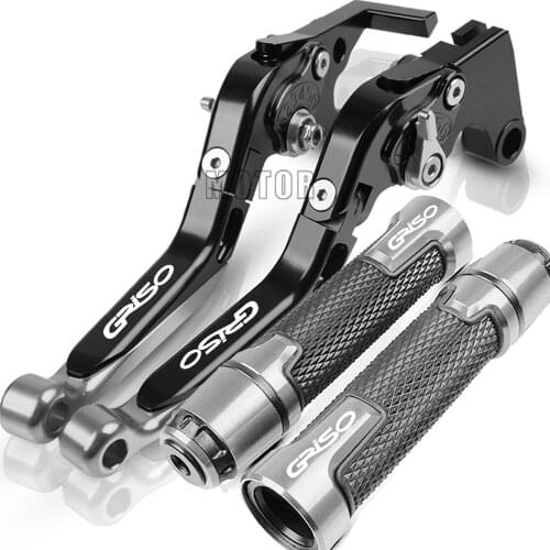 Motorcycle Brakes Cluch Lever & Handle Grips Adjustable For MOTO GUZZI GRISO 2006 2007 2008 2009 2010 2011 2012 2013 2014 2015