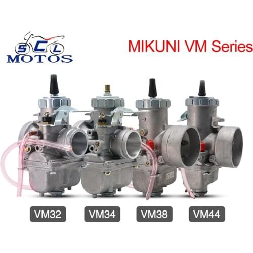 Sclmotos- VM32-33 VM34-168 VM38-9 VM44-3 Motorcycle Mikuni Round Slide VM Series Carburetor For Motocross Enduro 2T/4T Racing