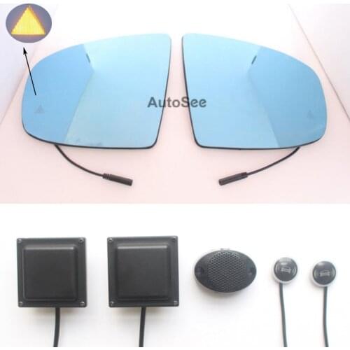2013 for BMW X5 X6 car BSM BSD blind spot monitoring system 24GHZ Millimeter waves Radar Sensor with Mirror LED light warning