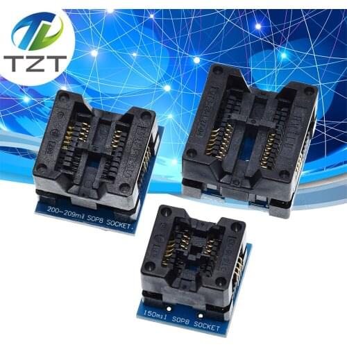 SOP16 to DIP8 Wide-body Seat Wide 150mil 200mil 208mil 209mil 300mil Programmer SOP8 Adapter Socket for EZP2010 EZP2013 CH341A