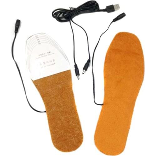 USB Electric Heated Insoles High Quality Soft Shoes Boots Unisex Foot Feet Warmer Pad Cushion