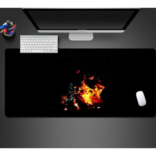 Super Hot Blood Creative Flame Personality Mouse Pad Cool Abstract Notebook Computer Skid Customized Rubber Pad Large Mat