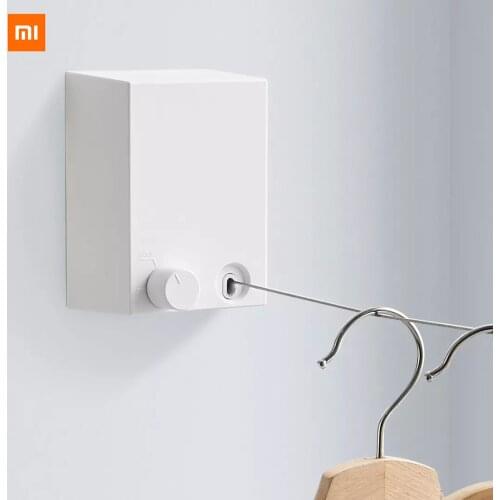 Xiaomi Mijia Telescopic clothesline white The length of the clothesline is 4.2 meters the maximum load 20 kilograms Smart home