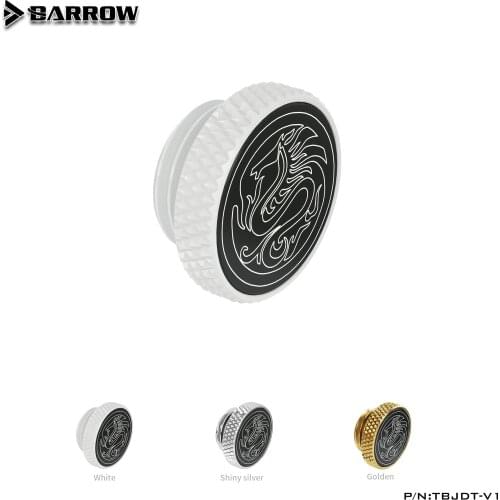 Barrow G1/4'' Plug Brass Sealing Lock Dragon Logo Special Edition Cooler Plug Computer Water Cooling Accessories Fitting