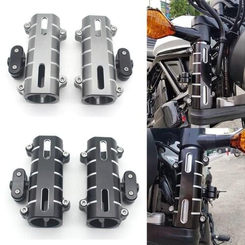 1 Pair Motorcycle Front Fork Boot Slider Bushing Protectors for Honda Rebel CMX300 2017 2018 2019