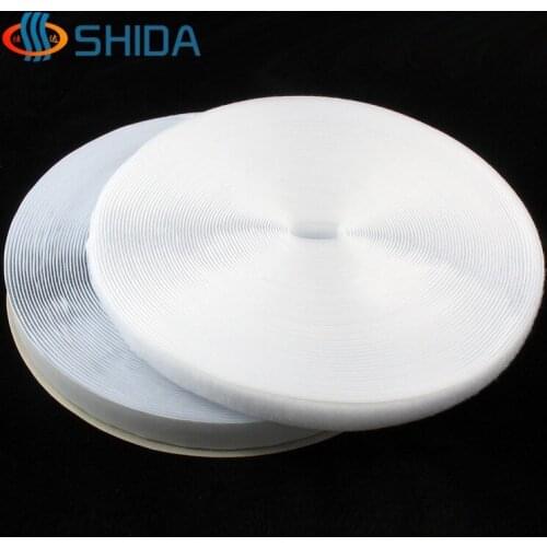 1cm Width 3/8" 25Meters Self Adhesive Hook and Loop Fastener Tape Cable Ties Nylon Strap Magic Tape Sticks Free Shipping