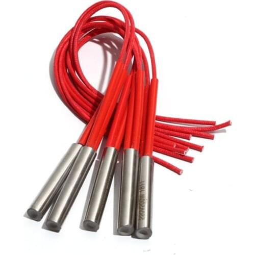 10PCS 10.5mm 38~48mm 201 Stainless Steel Cartridge Heater 110V/220V/380V 100W/110W/120W Cylindrical Electric Heating Tube