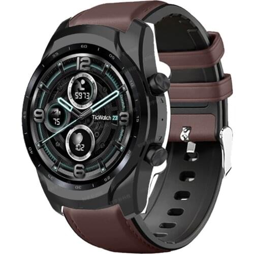 Wrist Band For Ticwatch Pro 2020 Strap For Ticwatch Pro 3 GPS/GTX/E2/S2 Silicone Bracelet Replace Belt Smart Watch Accessories