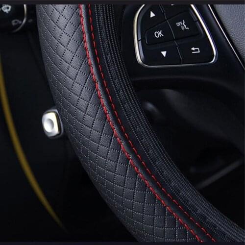 Car Steering Wheel Cover 36-39cm For Volkswagen VW Passat B5 B6 B7 Golf 4 5 6 Jetta MK4 BORA Tiguan MK5 MK6 Touran Skoda Superb