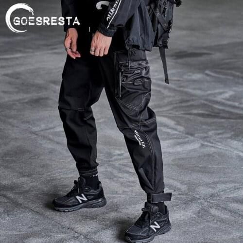 Black Hip Hop Autumn Men Pants 2020 Streetwear Joggers Sweatpants Casual Harem Trousers Harajuku Cargo Pants Men Brand Clothing