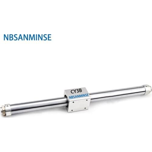 NBSANMINSE CY3B 15mm Magnetically Coupled Rodless Basic Type SMC Cylinder Pneumatic Parts For Printer Automation Package Machine