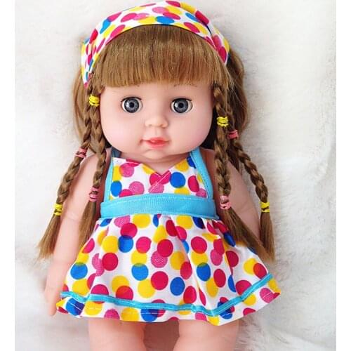 Baby Kids Toys Cute Girl Dolls African American Play Dolls Lifelike 12 Inch Baby Play Dolls Birthday Christmas Gifts For Girls