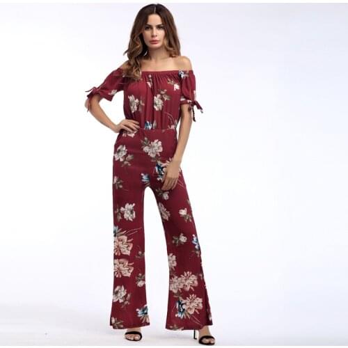 Europe womens strapless waist snow yarn pants trousers fashion cuffs tie rope jumpsuit S-XXL