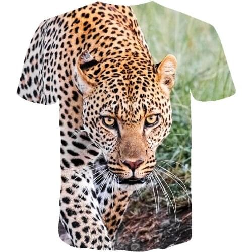 3D Cheetah Shirt Animals Clothing Leopard Animal T-shirt 3d Print T Shirt Men Women Clothes Oversize Hip Hop Fashion Summer Tee