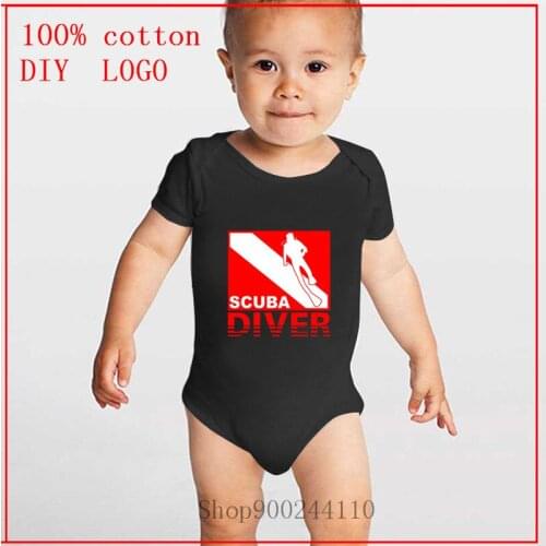 Scuba Diving printed Bodysuits Baby newborn short sleevele baby clothes O-neck Jumpsuit cotton boy&girl clothing Infant set