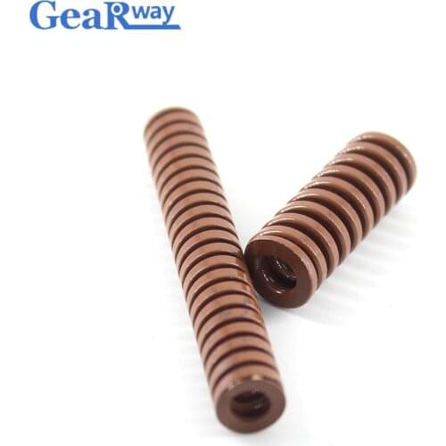 Gearway Brown Die Spring TB20x60/20x65/20x70/20x95/20x100mm 24% Compression Ratio Tubular Section Mould Die Compression Spring