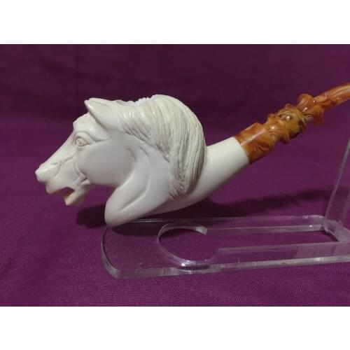 Had horse meerschaum handmade pipe turkish meerschaum smoking pipe