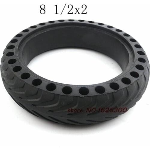 Lightning shipment Solid Tire Hollow Non-Pneumatic Tyre Wheel 8 1/2x2 for Xiaomi Mijia M365 Scooter ShockAbsorber Anti-slip Tyre