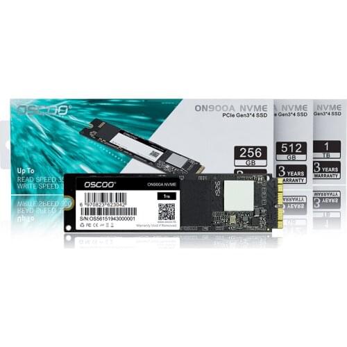 M.2 NVMe PCIe Gen3*4 SSD For MacBook 1TB 512GB 256GB OSCOO High Performance Internal Hard Drive SSD Capacity Upgrade