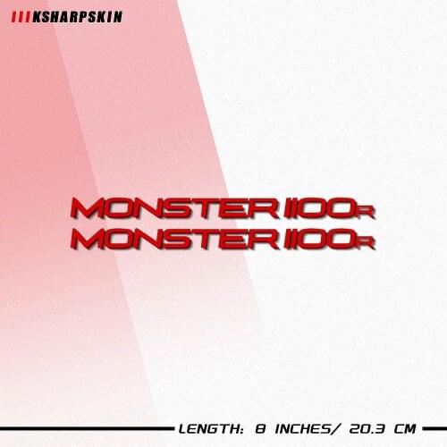 Stickers Motorcycle bicycle fuel tank sticker wheel helmet MOTO waterproof reflective logo decal For DUCATI MONSTER 1100R