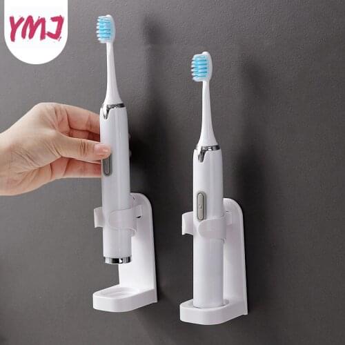 1Pc Creative Traceless Stand Rack Toothbrush Organizer Electric Toothbrush Wall-Mounted Holder Space Saving Bathroom Accessories