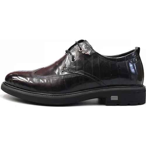 2021 new mens leather shoes Korean business formal wear casual black British young trend pointed-toe mens shoes