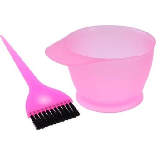 Plastic Hair Dye Colouring Brush Comb Bowl Hairdressing Styling Tools Hair Dyeing Kit Hair Color Mixing Bowls Hairdress