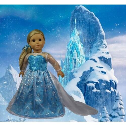 AMERICAN PRINCESS doll dress For Girl Doll 18'' Girl Dolls Clothes children doll toys accessories