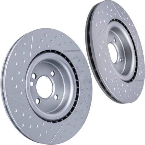 2 Front Axle Disc Brake Rotors For MINI Clubman Cooper S R55 2006-2011 1.6T