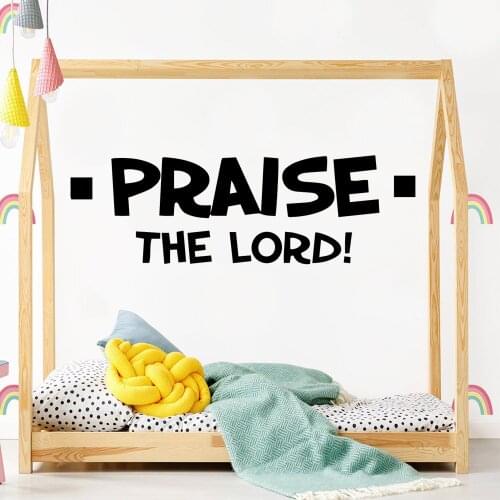 Modern Praise The Lord Quote Wall Sticker Wallpaper Decor For Living Room Decoration Wall Art Decal