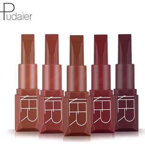 Long-Lasting Waterproof Matte Moisturizing Lipstick Pumpkin Color Tint Matt Lip Stick Sexy Makeup For Women Gift 1 pcs Cosmetic