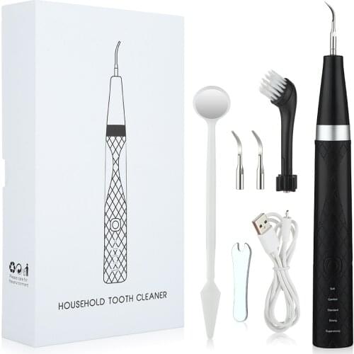 Ultrasonic Sonic Dental Scaler Electric Household Dental Vibration Tooth Calculus Remover Tartar Whiten Rechargeable Scaler Gift