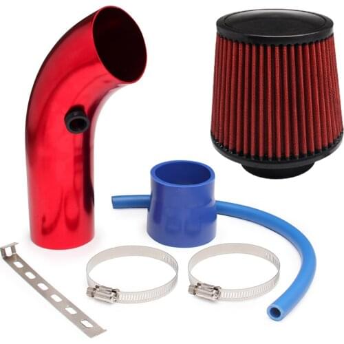 Universal 3 Inch 76mm Cold Air Intake Induction Tube Kit Aluminum Air Intake Pipe Hose With Air Filter