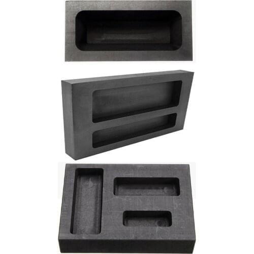 Gold Silver Graphite Ingot Bar Combo Mold Melting Casting Refining Scrap Bar Crucible Graphite Casting Melting Ingot Mold