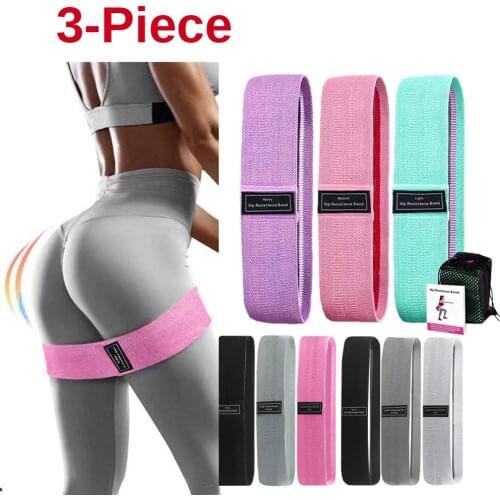 1/2/3PCSLot Fitness Bands Fitness Rubber Band Elastic Yoga Resistance Bands Set Hip Circle Expander Bands Gym Fitness Booty Band