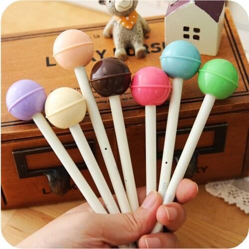 1pcs BZNVN Lovely department store HS-888 lollipop neutral pen creative candy color signature pen