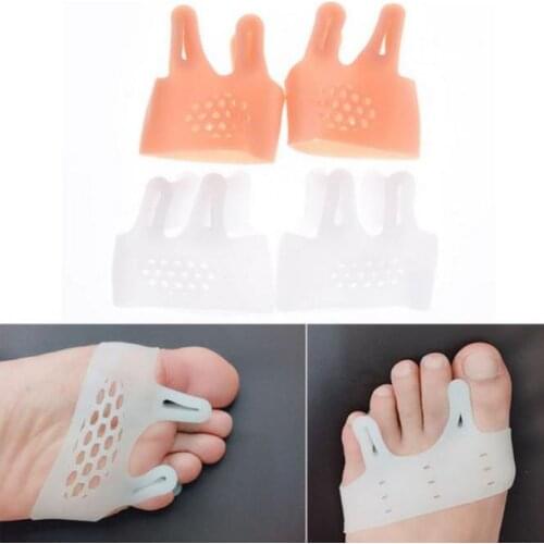 100 pairs/lot Silicone Toe Spreader Hallux Valgus Bunion Corrector Guard Toe Straightener Spacer Thumb Bone Braces Supports