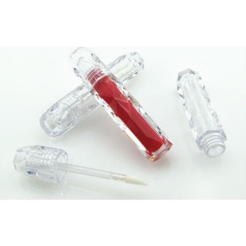 100pcs Empty Lip Gloss Tubes Diamond Transparent Wand Tubes Refillable Lipgloss Containers, 3ml