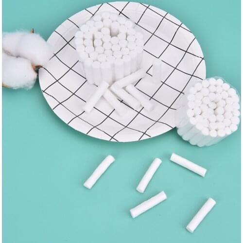 100PCS Teeth Whitening Disposable Dental Medical Surgical Cotton Rolls Tooth Gem High-purity Cotton Roll Dentist Supplies