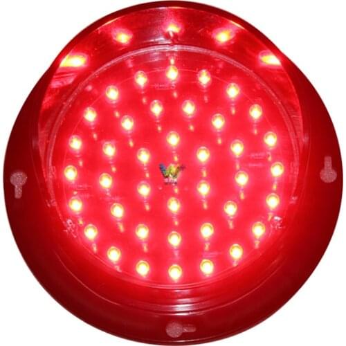 DC12V customized 100mm PC housing Epistar LED red light traffic light lamp LED signal module