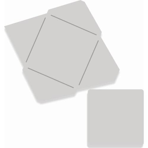 2020 New Square Frame Metal Cutting Dies For Cut Paper Craft Making 3D Envelope Greeting Card DIY Scrapbooking No Stamps Sets